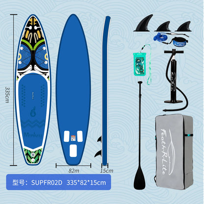 Experience the Thrill of the Waves with Our Inflatable PVC Surfboard - Perfect for All-Around Paddle Boarding Adventures!