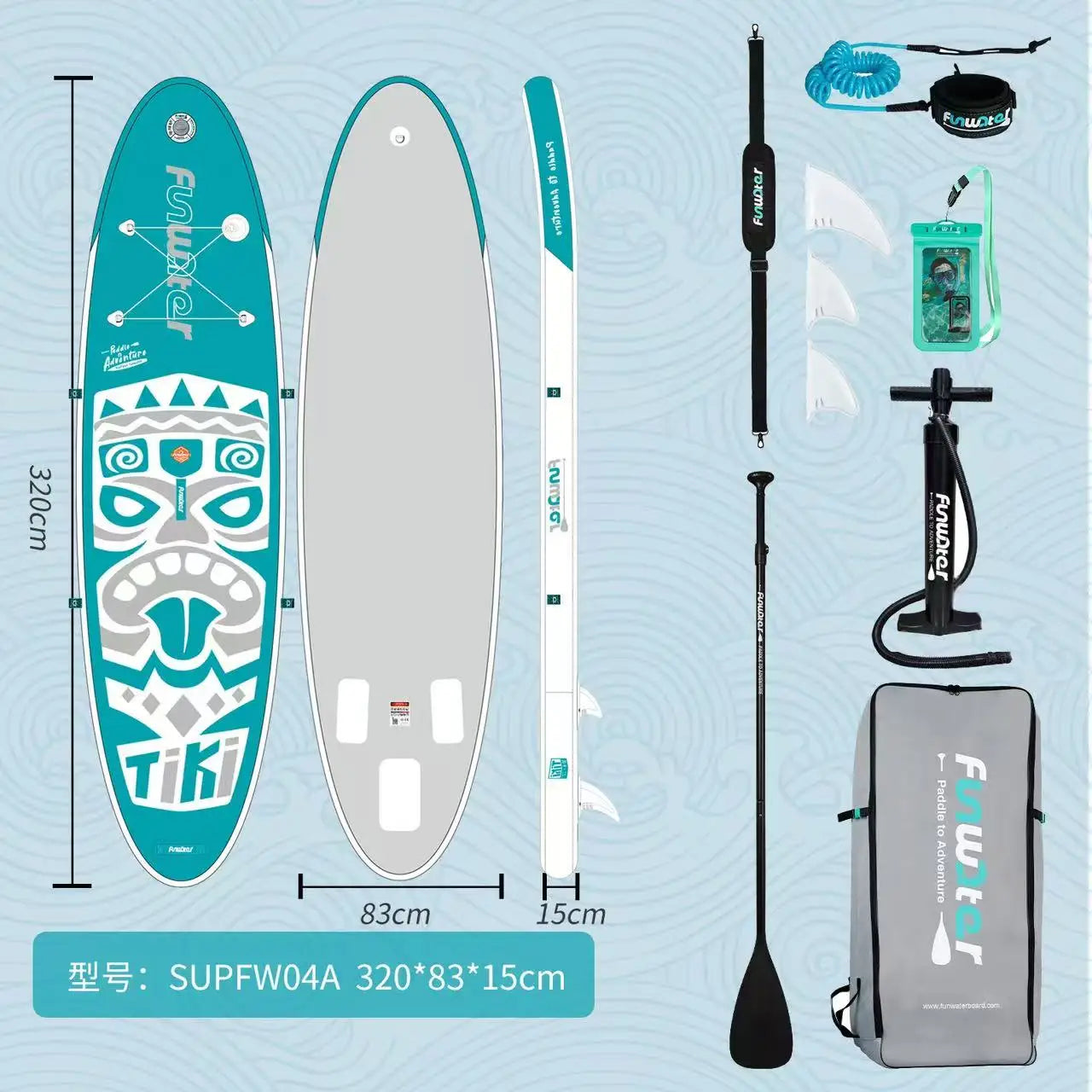 Experience the Thrill of the Waves with Our Inflatable PVC Surfboard - Perfect for All-Around Paddle Boarding Adventures!