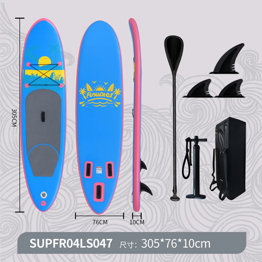 Experience the Thrill of the Waves with Our Inflatable PVC Surfboard - Perfect for All-Around Paddle Boarding Adventures!
