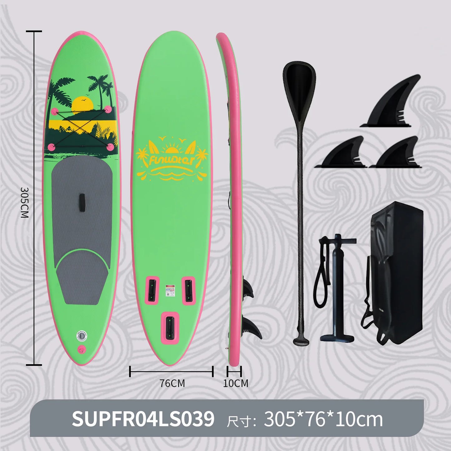Experience the Thrill of the Waves with Our Inflatable PVC Surfboard - Perfect for All-Around Paddle Boarding Adventures!