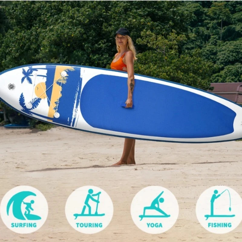 Experience the Thrill of the Waves with Our Inflatable PVC Surfboard - Perfect for All-Around Paddle Boarding Adventures!