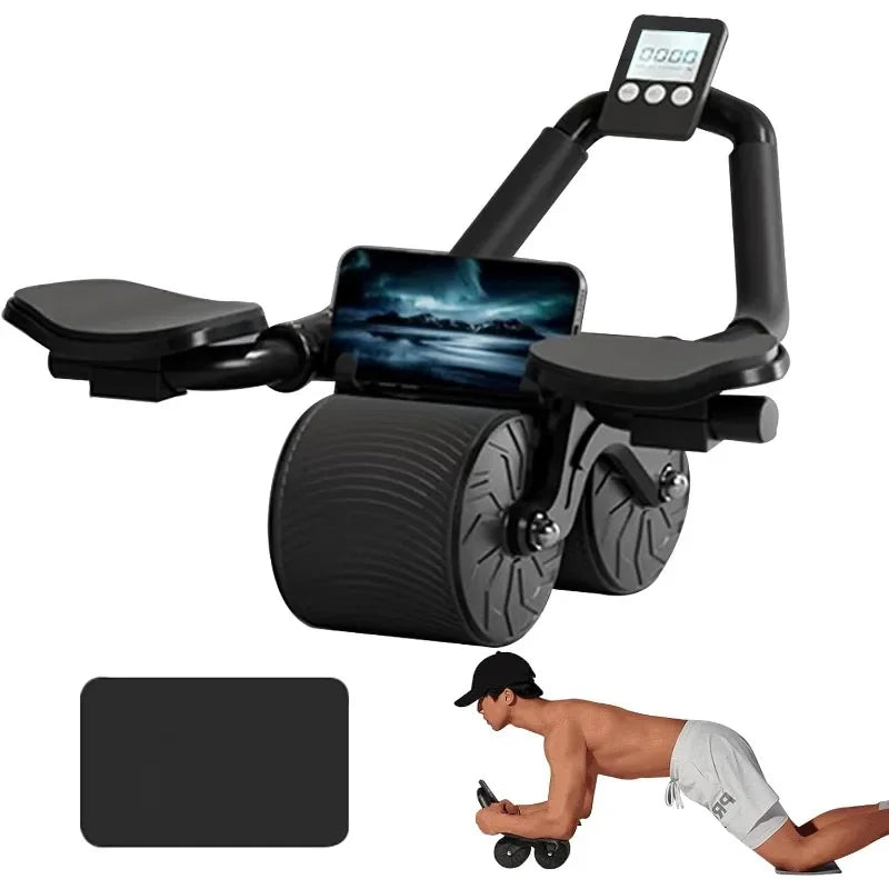 Elbow Support Roller for Abdominal Exercise Machine Automatic Rebound Abdominal Wheel,