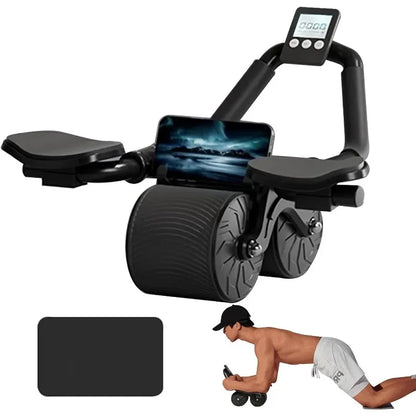Elbow Support Roller for Abdominal Exercise Machine Automatic Rebound Abdominal Wheel,